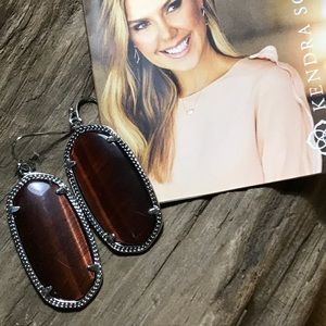 Kendra Scott Tiger Eye Earrings